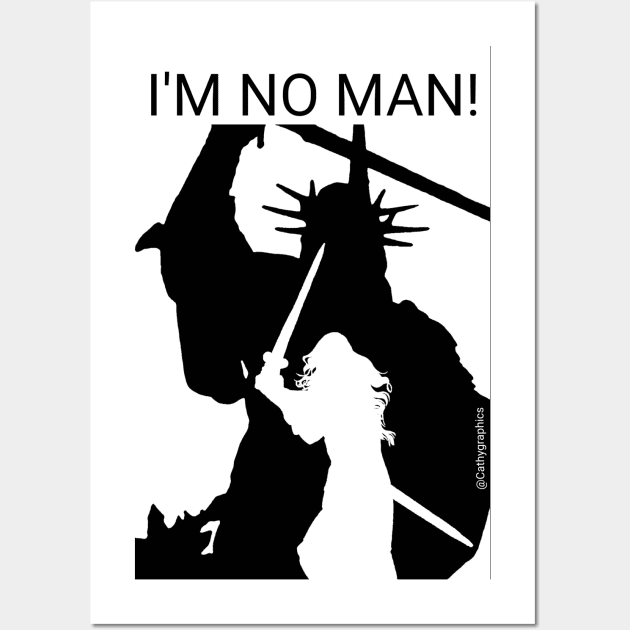 I'm no man Wall Art by CathyGraphics